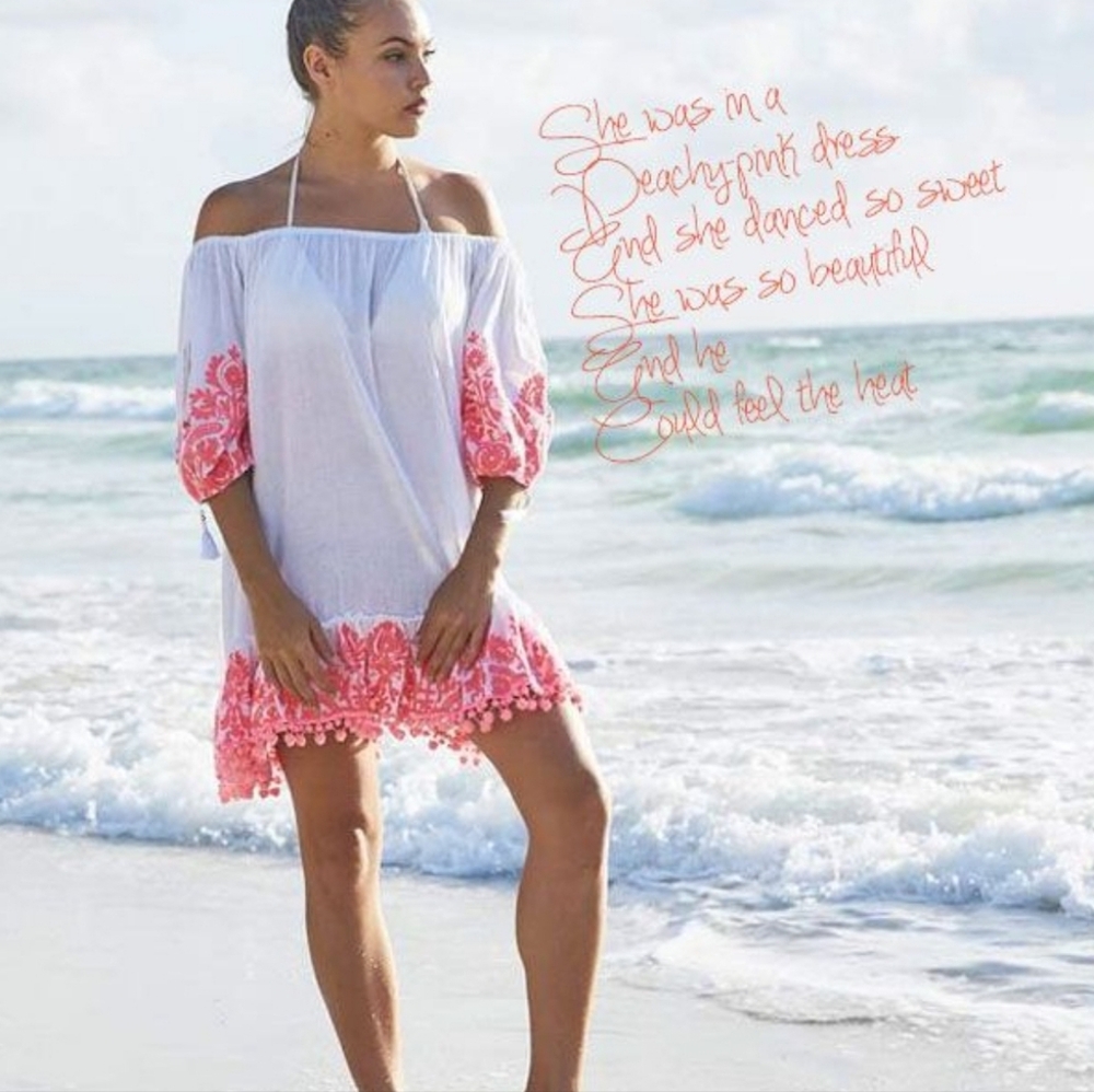 Debbie Katz South Beach Womens Small Cover Up Tassel Beachy Oversized‎ Boho M